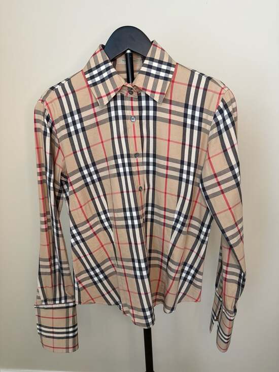 Burberry Tops - Burberry London Nova Check Long Sleeve Ladies Button Down Shirt Size‎ S